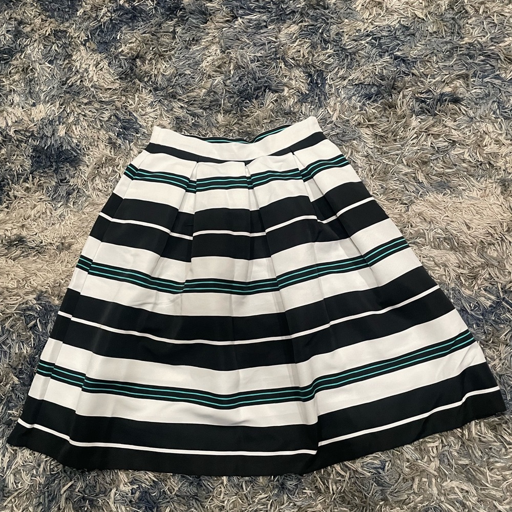 Striped Black and White Women's Skirt